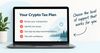 Your Crypto Tax Plan shown on a laptop